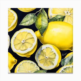Lemons 4 Canvas Print