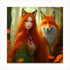 Mystical Vixen Canvas Print