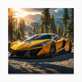 Lamborghini of The Solar Canvas Print