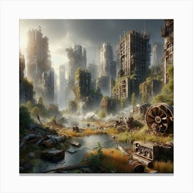 Futuristic Cityscape 5 Canvas Print