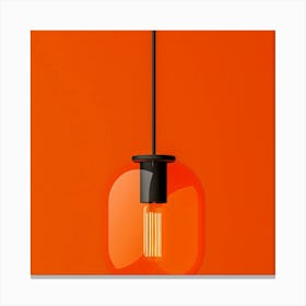 Orange Pendant Light Canvas Print