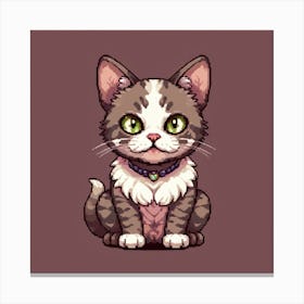 Pixel Cat 1 Canvas Print