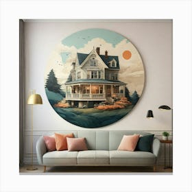 Default Create A Unique Wall Art Of Mention House 3 (1) Canvas Print