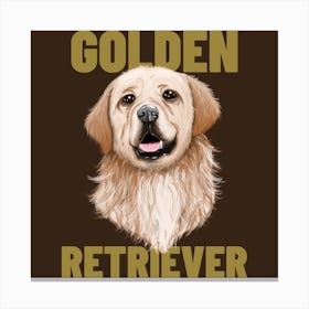 Golden Retriever - Illustrated Design Maker For Dog Enthusiasts dog, puppy, cute, dogs, puppies Canvas Print