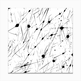 Black And White Splatter Lienzos