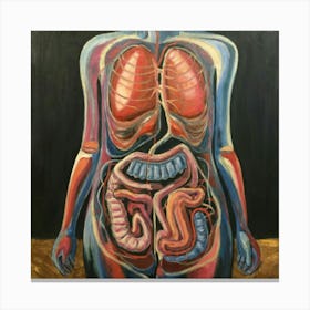 Organs Of The Human Body 5 Canvas Print