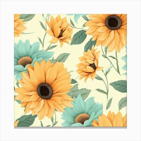 Light Sunflower Canvas Print