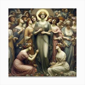 Birth Of The Virgin Canvas Print