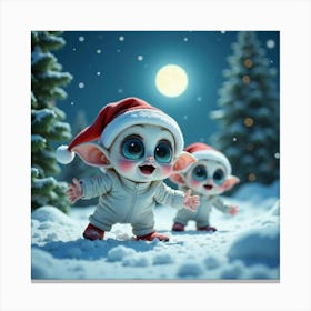 Christmas Elves 9 Canvas Print