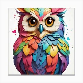 Colorful Owl Canvas Print