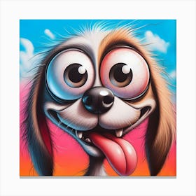 Cartoon Dog Canvas Print