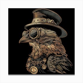 Steampunk Bird 4 Canvas Print