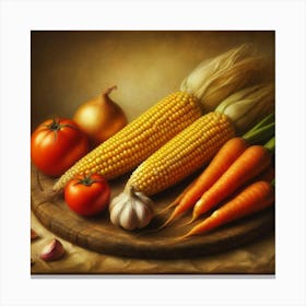 Fresh Ingredients Kitchen Restaurant Canvas Print