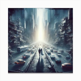 Futuristic City Canvas Print