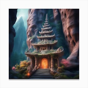 Mountain Temple 4 Canvas Print