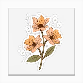 Bunch of Flowers poster Canvas Print