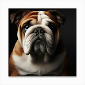 Bulldog Portrait 2 Canvas Print