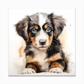 Puppy Pollock Canvas Print