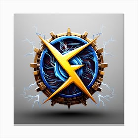 Lightning Bolt Logo 3 Canvas Print