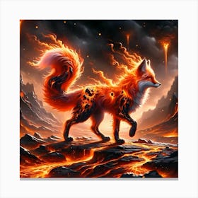 Fire Fox Canvas Print