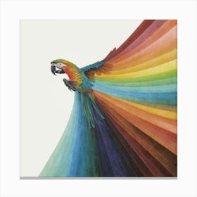 Rainbow Parrot Canvas Print