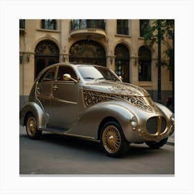 Barcelona Car Canvas Print