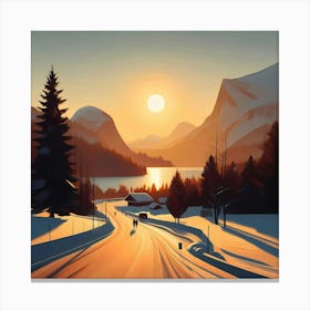 Winter Landscape 3 Canvas Print