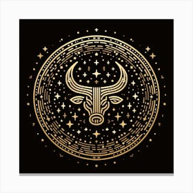 A Zodiac symbol, Taurus Canvas Print