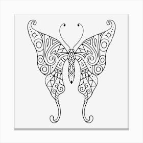 Butterfly Mandala 10 Canvas Print