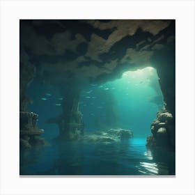 Into The Water A Mysterious Canvas Print