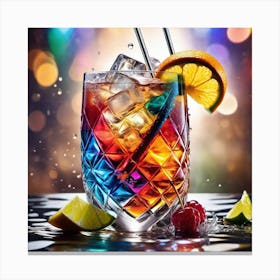 Rainbow Cocktail 2 Canvas Print