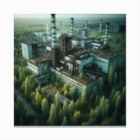 Ukrainian Nuclear Power Plant Canvas Print