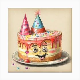 Birthday Cake 20 Canvas Print