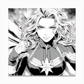 Captain Marvel Canvas Print