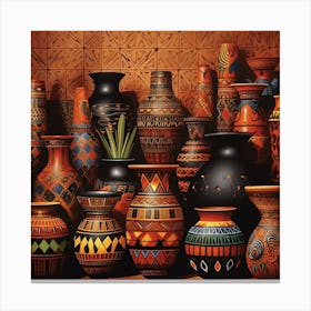 Vases And Pots 4 Canvas Print
