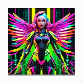 Neon Angel 33 Canvas Print