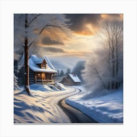 Winter Scene 9 Canvas Print