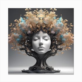Tree Of Life Face Canvas Print