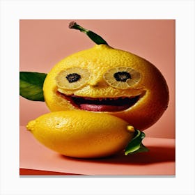 Lemon Face 1 Canvas Print