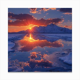 Sunset In Tahoe Canvas Print