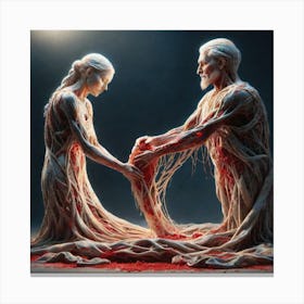 'Blood And Flesh' 4 Canvas Print