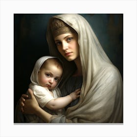 Madonna And Child Canvas Print