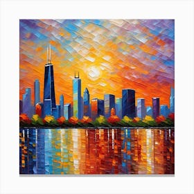 Skyline Reimagened 2 Canvas Print