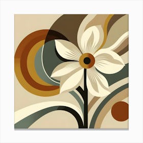 Abstract Flower In Boho Art 7 Canvas Print