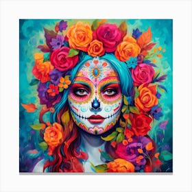 Day Of The Dead Girl Canvas Print