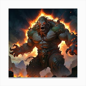 Demon From World Of Warcraft Canvas Print