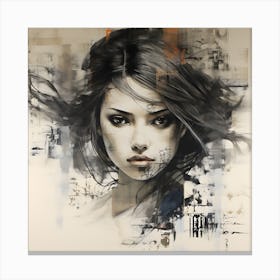 Elegance in Ink Canvas Print