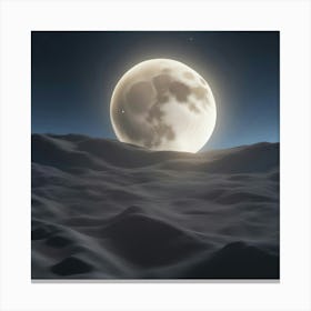 Big moon glow Canvas Print