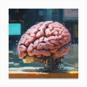 Robot Brain 10 Canvas Print