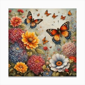 Butterfly Garden Canvas Print